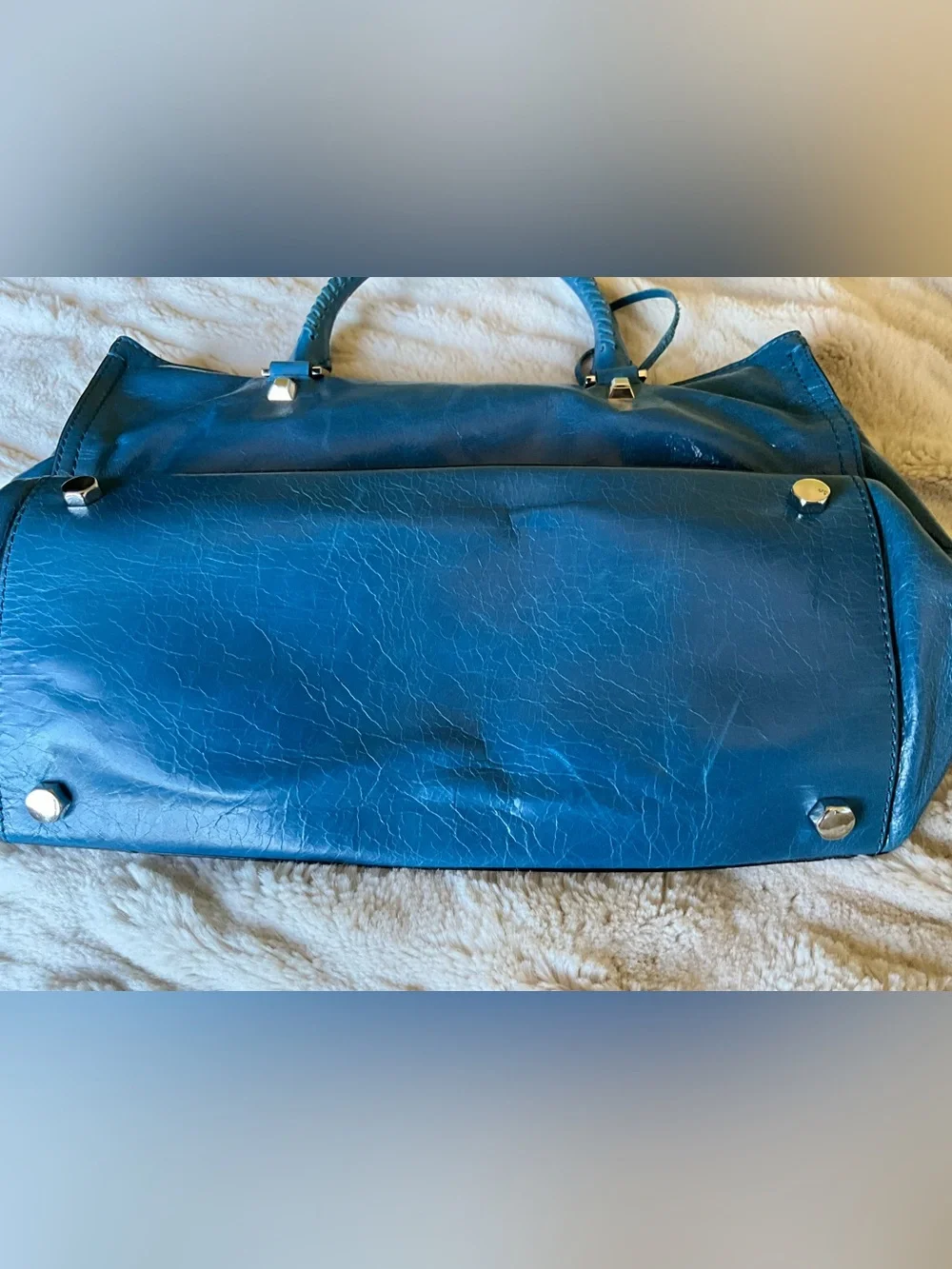 Rebecca Minkoff Teal Leather Satchel Bag - NWOT